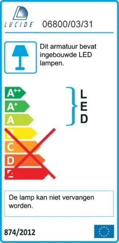 Lucide Joe Led Tafellamp - Wit -Buitentuinwinkel 06800 03 31 dv