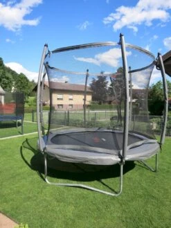Avyna Pro-Line Trampoline Met Net En Ladder - Ø365 Cm - Grijs -Buitentuinwinkel 1900 1425 avgr 10 combi bd 8
