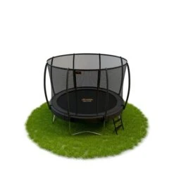 Avyna Pro-Line Trampoline Met Net En Ladder - Ø430 Cm - Grijs -Buitentuinwinkel 1900 1900 avgr 12 14 combi bd gras 1