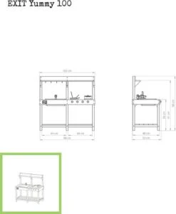 EXIT TOYS EXIT Yummy 100 Houten Speelkeuken Buiten 13 EXIT TOYS EXIT Yummy 100 Houten Speelkeuken Buiten -Buitentuinwinkel 51.10.10.00 3