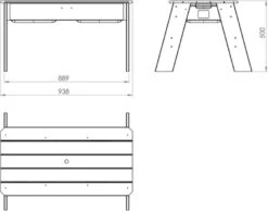EXIT TOYS EXIT Aksent Zand- En Watertafel Met Parasol En Tuingereedschap -Buitentuinwinkel 52.05.05.45 1