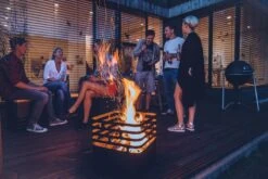 Höfats Cube Vuurkorf - Zwart -Buitentuinwinkel 800 1200 4260447330122 58