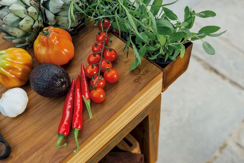 OFYR Island Corten 85 Teak Wood 7 OFYR Island Corten 85 Teak Wood - Afbeelding 5