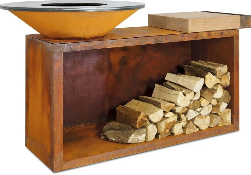 OFYR Island Corten 85 Teak Wood 3 OFYR Island Corten 85 Teak Wood