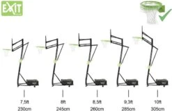 EXIT TOYS EXIT Galaxy Verplaatsbaar Basketbalpaal Met Dunkring -Buitentuinwinkel 900 1350 exit 46 05 11 00 int 11