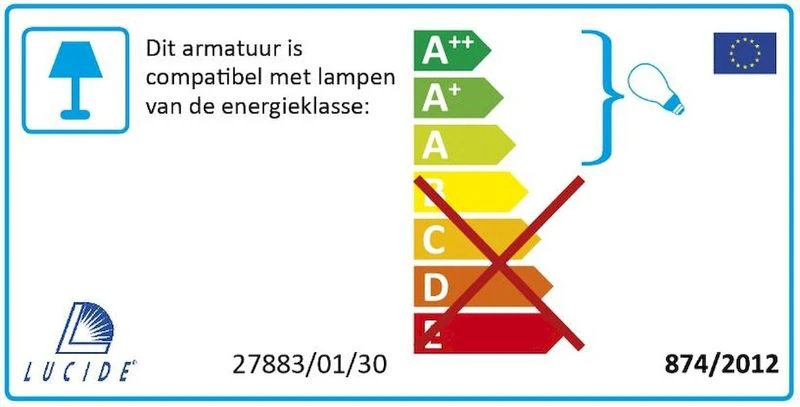 Lucide Claire E27 Wandlamp - Antraciet 12 Lucide Claire E27 Wandlamp - Antraciet - Afbeelding 10
