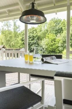 Eurom Partytent Heater 1500 Terrasverwarmer - Grijs -Buitentuinwinkel 900 600 8713415336009 partytentheater sail grey sfeer 6