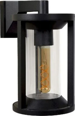 Lucide Cadix E27 Wandlamp - Zwart -Buitentuinwinkel 900 601 15803 01 30 off