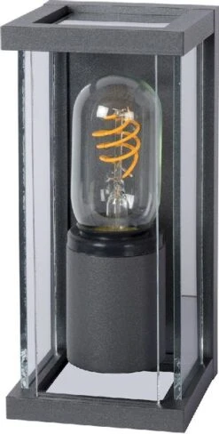 Lucide Claire Mini E27 Wandlamp - 1 Spot - Antraciet -Buitentuinwinkel 900 601 27885 01 30 off