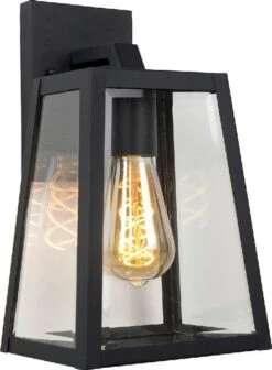 Lucide Matslot E27 Wandlamp - Zwart