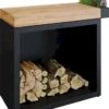OFYR Butcher Block Storage 90 Black - Teak Wood -Buitentuinwinkel 900 753 butcher block storage 90 black tw