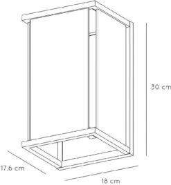 Lucide Claire E27 Wandlamp - Antraciet 20 Lucide Claire E27 Wandlamp - Antraciet -Buitentuinwinkel 900 830 27883 01 30 technical drawing