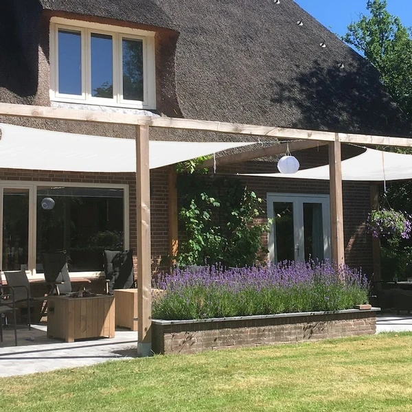 Livin’outdoor Schaduwdoek Como Vierkant 3,6 M - Antraciet 4 Livin’outdoor Schaduwdoek Como Vierkant 3,6 M - Antraciet - Afbeelding 2