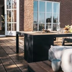 Cosi Cosiflow 120 Vuurtafel - Teak -Buitentuinwinkel cosi cosiflow 120 vuurtafel teak 1