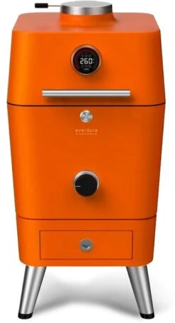 Buitentuinwinkel 41 Everdure 4K Houtskool Barbecue Met Beschermhoes - Oranje