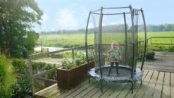 EXIT TOYS Exit Tiggy Junior 140 Cm Trampoline Met Net - Zwart/grijs -Buitentuinwinkel exit 10 00 70 00 int 7 resultaat