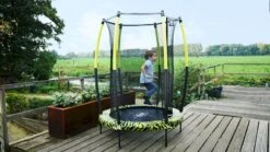 EXIT TOYS Exit Tiggy Junior 140 Cm Trampoline Met Net - Zwart/groen -Buitentuinwinkel exit 10 00 70 40 int 7 resultaat