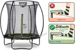 EXIT TOYS Exit Silhouette Trampoline Met Net - Ø 183 Cm - Zwart -Buitentuinwinkel exit 12 93 06 00 int 3 resultaat