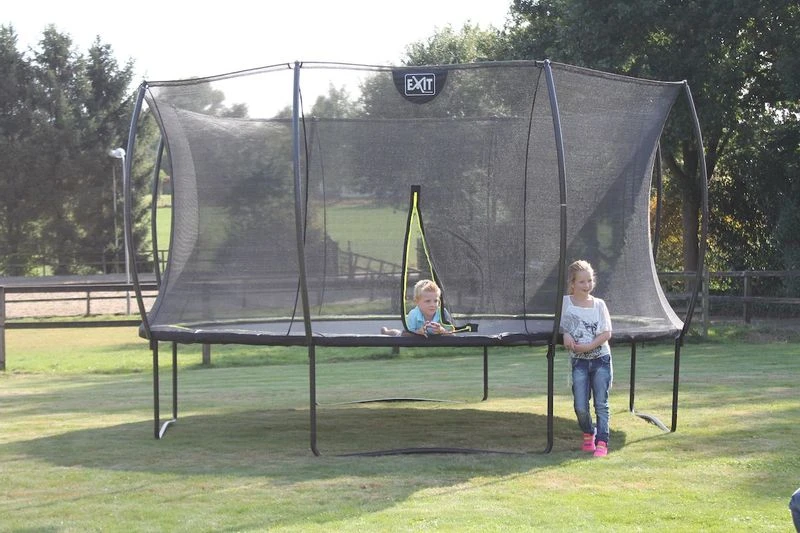 EXIT TOYS Exit Silhouette Trampoline Met Net - Ø 244 Cm - Zwart 9 EXIT TOYS Exit Silhouette Trampoline Met Net - Ø 244 Cm - Zwart - Afbeelding 7