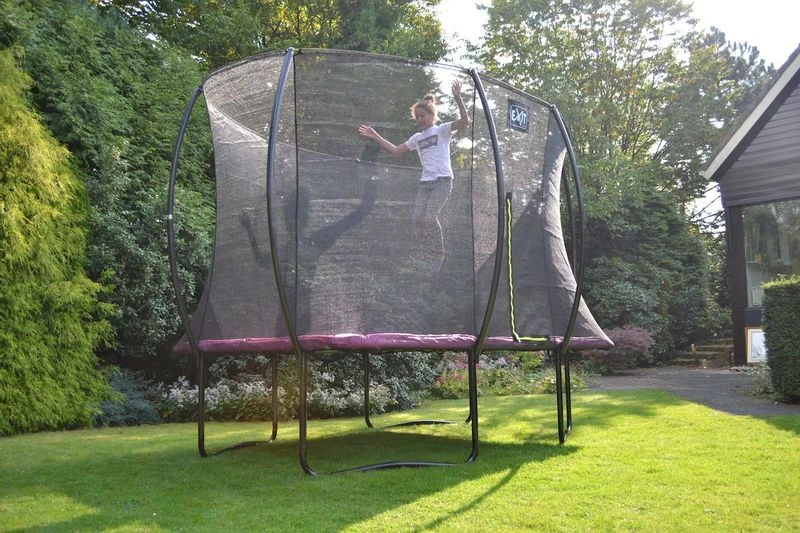 EXIT TOYS Exit Silhouette Trampoline Met Net - 366 X 244 Cm - Zwart 10 EXIT TOYS Exit Silhouette Trampoline Met Net - 366 X 244 Cm - Zwart - Afbeelding 8