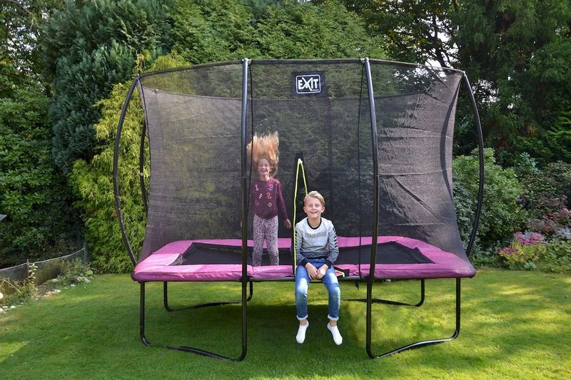EXIT TOYS Exit Silhouette Trampoline Met Net - 366 X 244 Cm - Zwart 11 EXIT TOYS Exit Silhouette Trampoline Met Net - 366 X 244 Cm - Zwart - Afbeelding 9