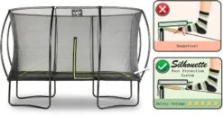 EXIT TOYS Exit Silhouette Trampoline Met Net - 366 X 244 Cm - Zwart 14 EXIT TOYS Exit Silhouette Trampoline Met Net - 366 X 244 Cm - Zwart -Buitentuinwinkel exit 12 93 82 00 int 4 resultaat