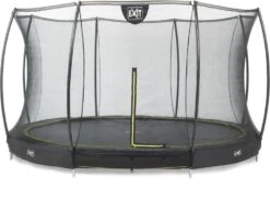 EXIT TOYS Exit Silhouette InGround Trampoline Met Net - Ø 427 Cm - Zwart
