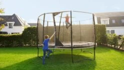 EXIT TOYS Exit PeakPro Trampoline Met Net En Ladder - Ø 366 Cm - Zwart -Buitentuinwinkel exit peakpro trampoline met net en ladder 366 cm zwart 5