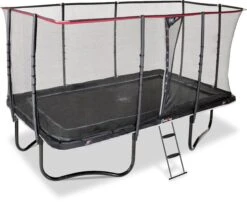 EXIT TOYS Exit PeakPro Trampoline Met Net En Ladder - 427 X 244 Cm - Zwart -Buitentuinwinkel exit peakpro trampoline met net en ladder 427 x 244 cm zwart 15