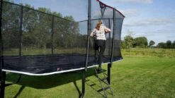 EXIT TOYS Exit PeakPro Trampoline Met Net En Ladder - 427 X 244 Cm - Zwart -Buitentuinwinkel exit peakpro trampoline met net en ladder 427 x 244 cm zwart 5