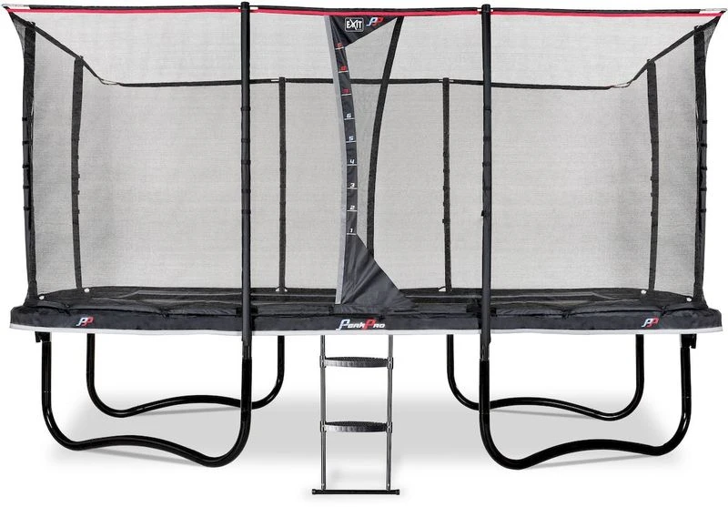EXIT TOYS Exit PeakPro Trampoline Met Net En Ladder - 427 X 244 Cm - Zwart