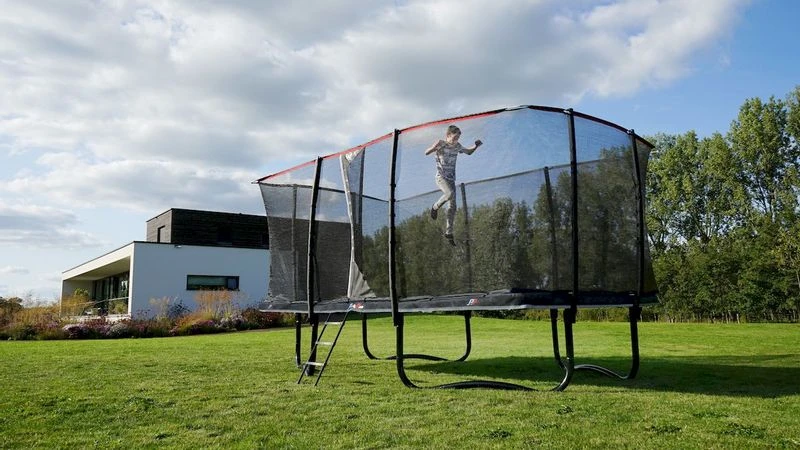 EXIT TOYS Exit PeakPro Trampoline Met Net En Ladder - 519 X 305 Cm - Zwart 18 EXIT TOYS Exit PeakPro Trampoline Met Net En Ladder - 519 X 305 Cm - Zwart - Afbeelding 16