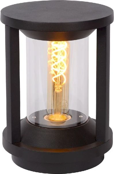 Lucide Cadix E27 Sokkellamp - 22 Cm - Zwart - Afbeelding 3