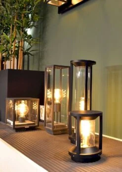 Lucide Claire E27 Sokkellamp - Rechthoek - Antraciet -Buitentuinwinkel lucide claire e27 sokkellamp rechthoek antraciet 11