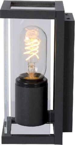 Lucide Claire Mini E27 Wandlamp - 1 Spot - Antraciet -Buitentuinwinkel lucide claire mini e27 wandlamp 1 spot antraciet 2