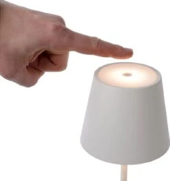 Lucide Justin Led Tafellamp - Wit -Buitentuinwinkel lucide justin led tafellamp wit 12