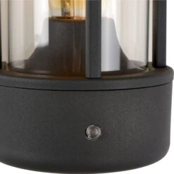 Lucide Lori E27 Sensor Wandlamp - Antraciet -Buitentuinwinkel lucide lori e27 sensor wandlamp antraciet 1