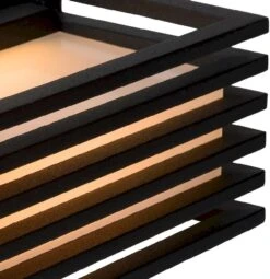 Lucide Malta Led Wandlamp - Zwart -Buitentuinwinkel lucide malta led wandlamp zwart 2