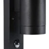 Nordlux Tin Maxi Sensor GU10 Wandlamp Zwart -Buitentuinwinkel nordlux tin maxi sensor zwart