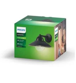 Philips MyGarden Cormorant E27 Wandlamp - Zwart -Buitentuinwinkel philips cormorant verpakking