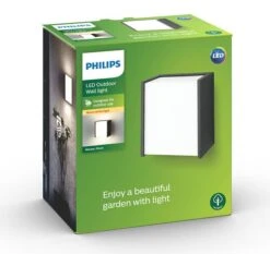 Philips MyGarden Macaw Led Wandlamp - Zwart -Buitentuinwinkel philips macaw led wandlamp verpakking