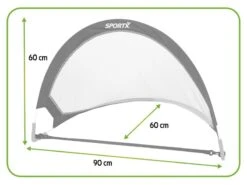 SportX Voetbaldoel - Set 2 Goals - Zwart/Groen -Buitentuinwinkel sportx voetbaldoel set 2 goals zwart groen2
