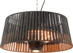 Sunred Heater Artix Hanging 1800 Terrasverwarmer - Grijs -Buitentuinwinkel sunred heater artix hanging grey 1800 terrasverwarmer 6