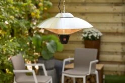 Sunred Heater Sirius Hanging 2100 Terrasverwarmer - Grijs -Buitentuinwinkel sunred heater sirius hanging silver 2100 terrasverwarmer 3